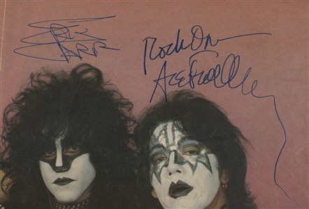 KISS 1980 - 1982 Autographed Poster With Eric Carr w COA