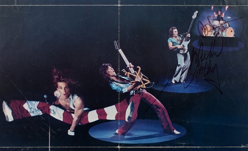 Van Halen 1979 Autographed Mounted Van Halen II Poster