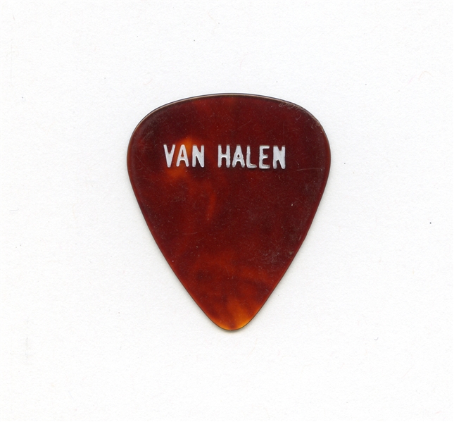 Van Halen 1978 Edward Van Halen Used First Custom Printed Guitar Pick w/COA