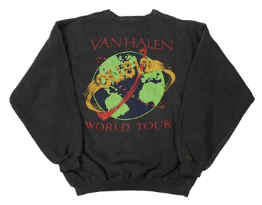 Van Halen 1986 OU812 World Tour Sweatshirt w/COA