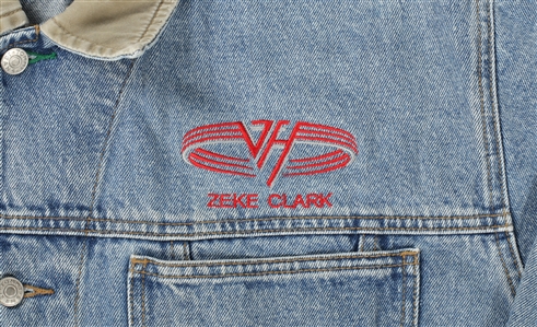 Van Halen 1988 Monsters of Rock Zeke Clark Personal Denim Crew Jacket w/COA