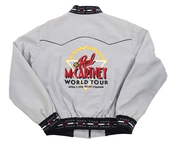 Paul McCartney 1990 Dallas 462 Inc. Embroidered Local Crew Jacket