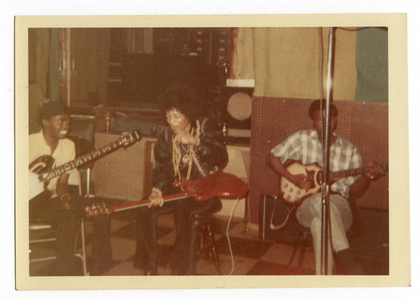 Jimi Hendrix 1967 Curtis Knight & the Squires Jam Session 5x7-Inch Photo