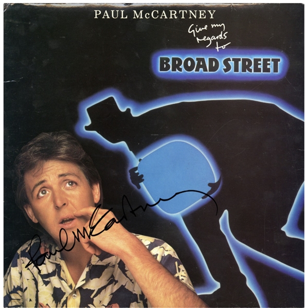 Paul McCartney 1984 Give My Regards To Broad Street Signed Album w/ COA