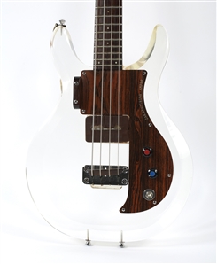 Van Halen 1973-1974 Mark Stone Mammoth Original Dan Armstrong Lucite Bass Guitar With COA