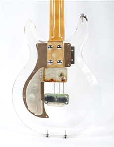 Van Halen 1973-1974 Mark Stone Mammoth Original Dan Armstrong Lucite Bass Guitar With COA