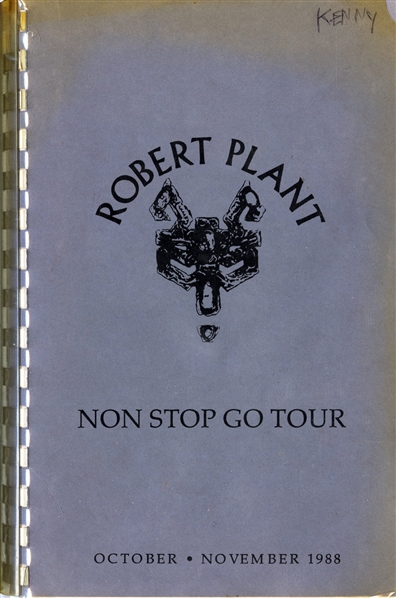 Robert Plant 1990/1991 Manic Nirvana Lot of 4 Tour Itineraries