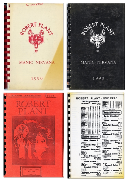 Robert Plant 1988 Now & Zen October/November Tour Itinerary