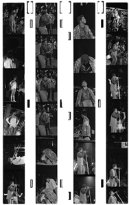James Brown 1969 - 1970 Lot of 163 Black & White Frames From Two Shows At The Montreal Forum
