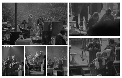 Bob Dylan & The Band 1974 Lot of 25 Black & White Frames From The Montreal Forum