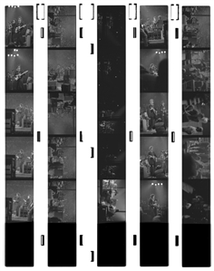 Bob Dylan & The Band 1974 Lot of 25 Black & White Frames From The Montreal Forum