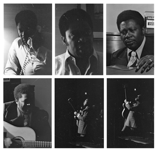 B.B. King 1970 - 1971 Lot of 107 Black & White Frames From Two Shows In Montreal