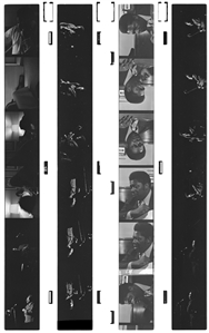 B.B. King 1970 - 1971 Lot of 107 Black & White Frames From Two Shows In Montreal
