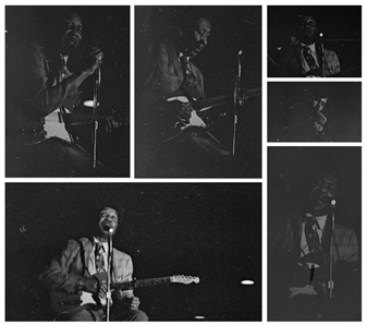 Muddy Waters 1971 Lot of 37 Black & White Frames From Montreal