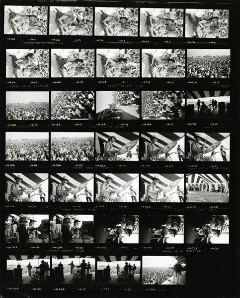 Newport Pop Festival 1968 Jim Marshall Contact Sheet