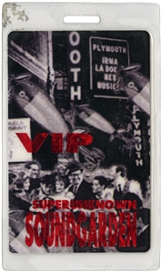 Soundgarden 1994 Superunknown VIP Backstage Pass