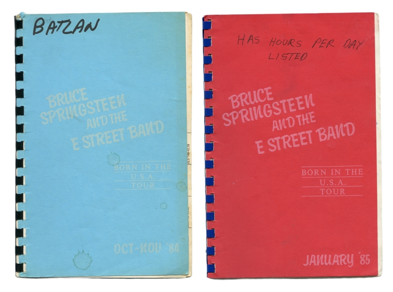 Bruce Springsteen 1984-1985 Lot of 2 Born In The USA Tour Itineraries
