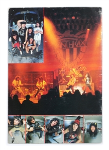 Anthrax 1987 Dan Spitz Owned Among the Living Tour Program
