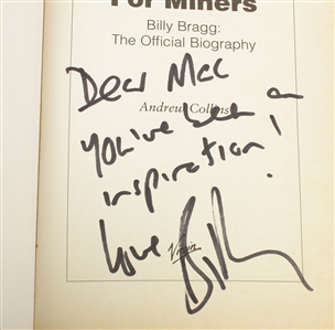 Billy Bragg 1998 - 2006 Lot of 3 Books Inscribed & Gifted to Ian McLagan