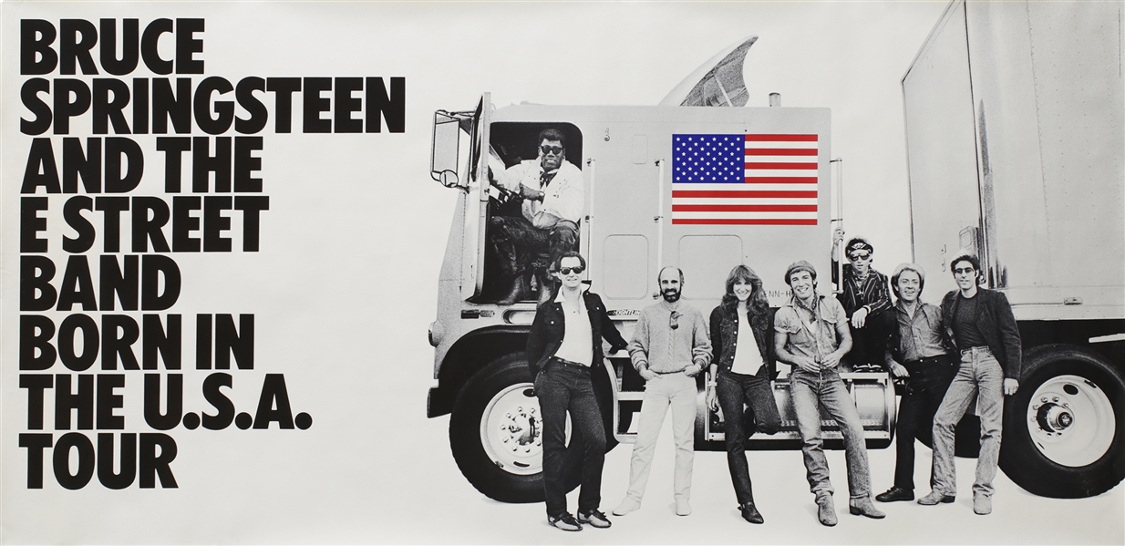 Bruce Springsteen 1984 Born In The USA Tour Truck Poster