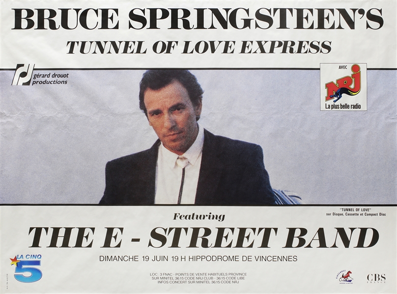 Bruce Springsteen 1988 Tunnel Of Love Express Vincennes France Subway Poster