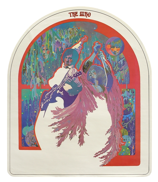 The Who 1970 Die-Cut Arch Poster With Psychedelic Art By Maisel