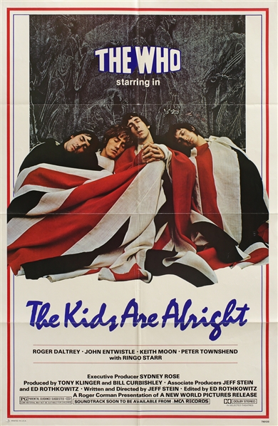The Who 1979 The Kids Are Alright U.S. Movie Poster