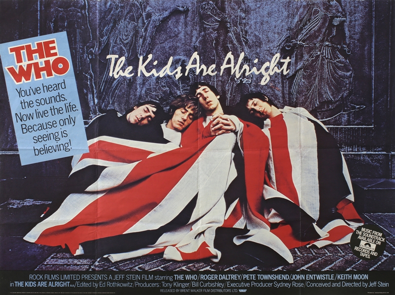 The Who 1979 The Kids Are Alright U.K. Movie Poster