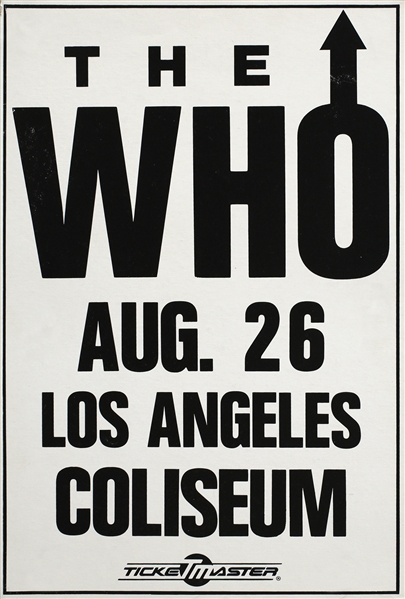The Who 1989 L.A. Coliseum Boxing Poster