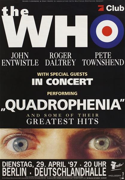 The Who 1997 Quadrophenia Berlin Concert Poster