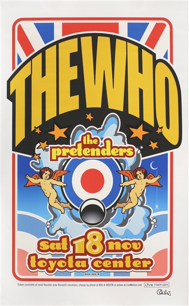The Who 2006 Endless Wire Tour Houston Artist Signed Concert Poster