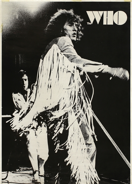 The Who 1970 Japanese Black & White Personality Poster