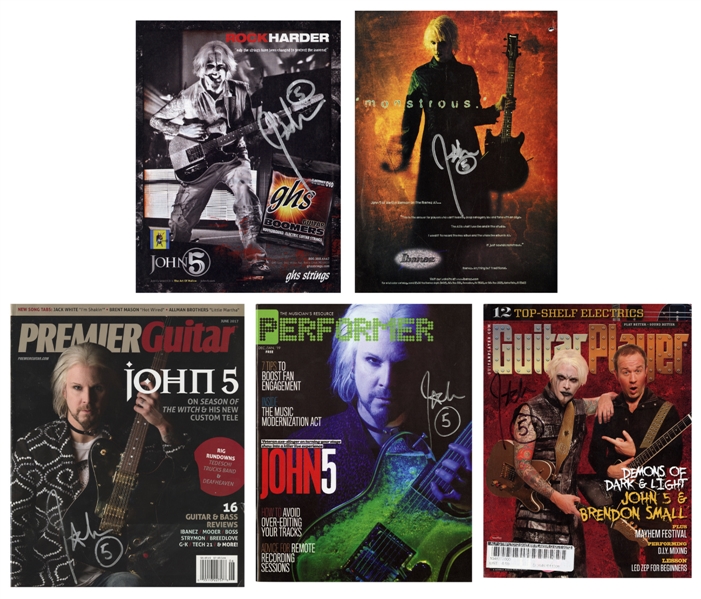 John5 2012-2019 Autographed Print Media Lot