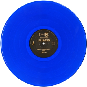 John5 2020 Autographed Live Invasion Album Limted Edition Blue Vinyl