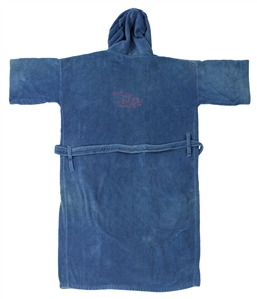 Van Halen 1993 Right Here Right Now UK/Europe Crew Plush Blue Bath Robe w/COA
