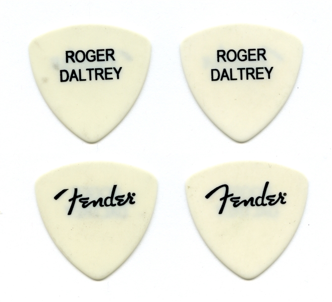 The Who 2008-2009 Lot of 2 Roger Daltrey Guitar Picks w/COA