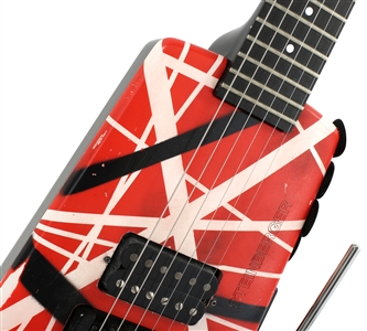 Edward Van Halen 1993 Zeke Clark Customized Striped Steinberger Guitar With COA