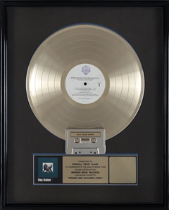 Van Halen 1980 Women and Children First RIAA Gold Sales Award Presented to Zeke Clark With COA