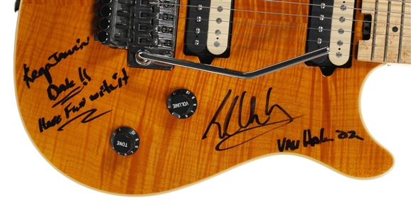 Edward Van Halen 2002 Peavey EVH Wolfgang Translucent Gold 5150 Studio Played & Signed Guitar With COA