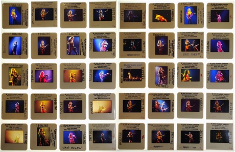 Van Halen 1979 Lot of 99 World Vacation Tour Live Photos With Transfer Rights