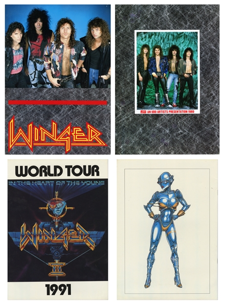 Winger 1989-1991 Lot of 2 Tour Programs