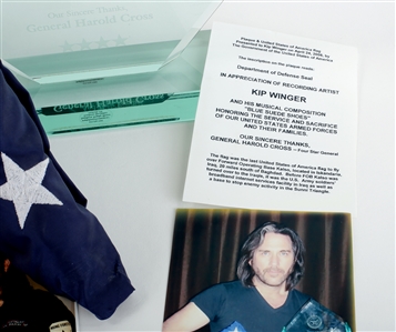 Winger 2006-2008 Blue Suede Shoes Award, Flag & Photo