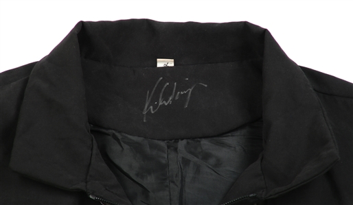 Kip Winger Owned & Worn Black Frogged-Front Signed Shirt