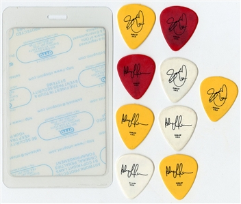 Rush 2010 Time Machine Tour VIP Pass With Lot of 9 Guitar Picks
