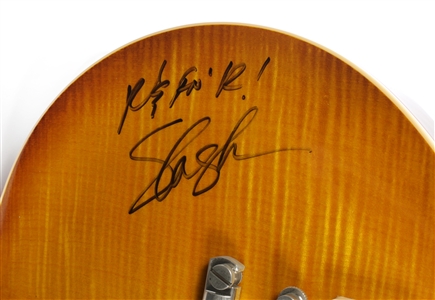 Guns 'N Roses 2003-2006 Slash Signed Chambered Gibson Custom Shop 1958 Reissue Les Paul With COA