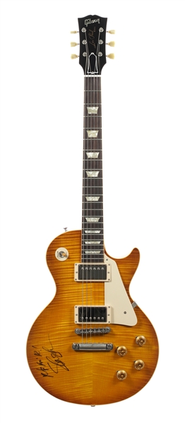 Guns N Roses 2003-2006 Slash Signed Chambered Gibson Custom Shop 1958 Reissue Les Paul With COA