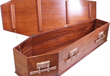 Jeff Hanneman 2002-2003 Custom Mahogany Coffin Coffee Table