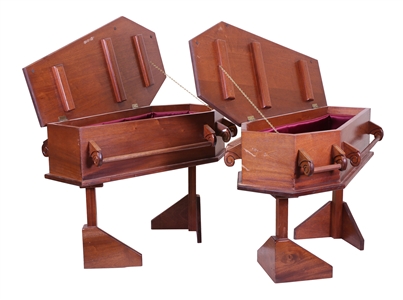 Jeff Hanneman 2002-2003 Custom Mahogany Two Coffin End Tables