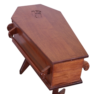 Jeff Hanneman 2002-2003 Custom Mahogany Two Coffin End Tables