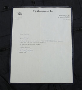 Dio 1984 Sacred Heart Tour Jacket With Letter From Wendy Dio